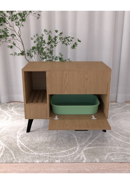 Kedi Tuvalet Dolabı | Gizli Girişli %100 Mdf modelleri
