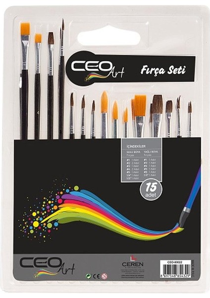 Fırça Seti 15 Li 1578 CEO00022