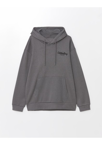 Yeni Sezon Uzun Kollu Baskılı Erkek Kalın Hoodie indirimleri