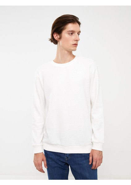 Yeni Sezon Bisiklet Yaka Uzun Kollu Erkek Sweatshirt