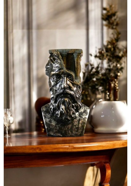 Dekoratif Zeus Büst