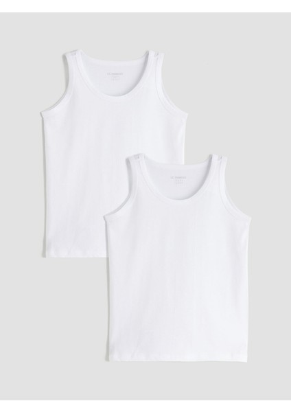 Yeni Sezon Bisiklet Yaka Erkek Çocuk Atlet 2'li