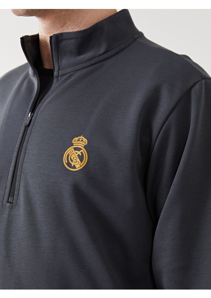 Yeni Sezon Standart Kalıp Dik Yaka Erkek Sweatshirt modelleri