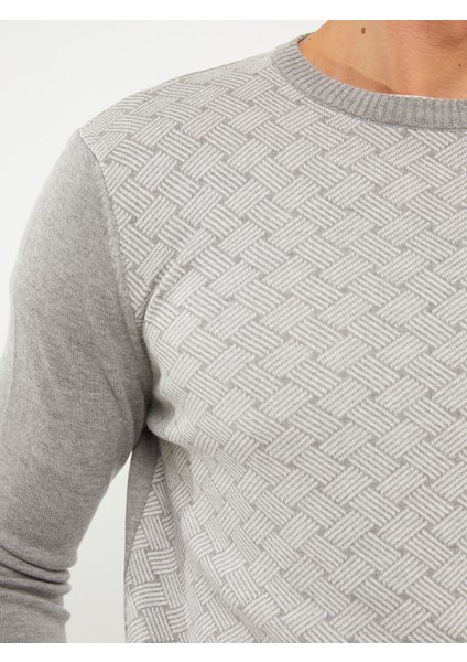 Yeni Sezon Bisiklet Yaka Uzun Kollu Desenli Erkek Triko Kazak fırsatları