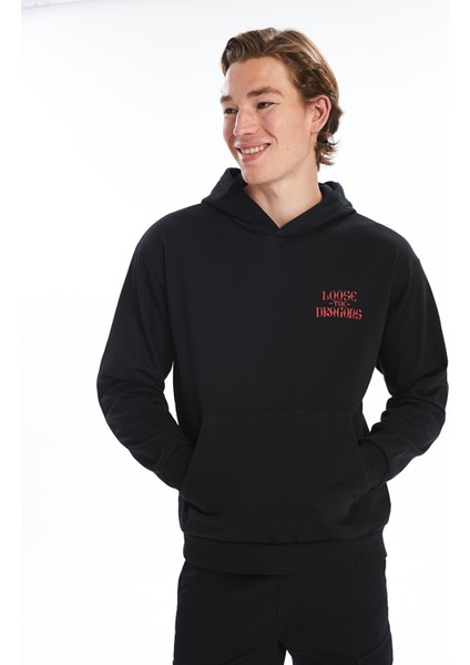 Yeni Sezon Uzun Kollu Baskılı Erkek Kalın Hoodie fiyatları