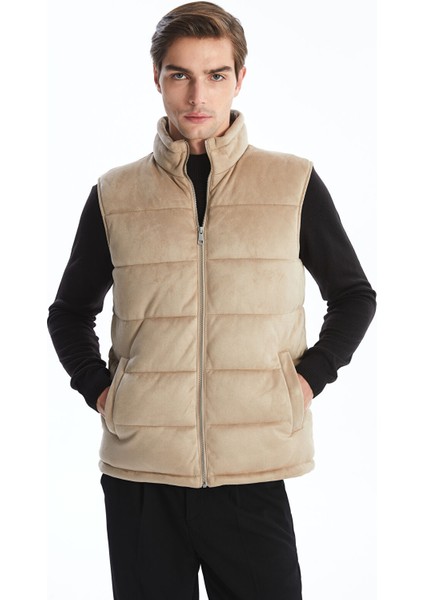 Yeni Sezon Slim Fit Dik Yaka Erkek Şişme Yelek