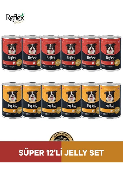 Plus Köpek Maması Süper 12'li Jelly Set