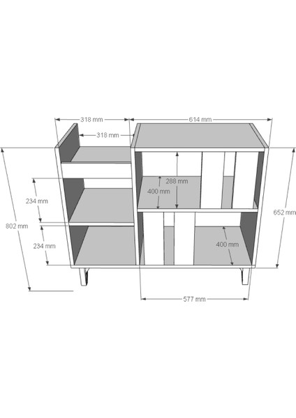 Dekoratif Büyük Pikap Dolabı | %100 Mdf indirimleri