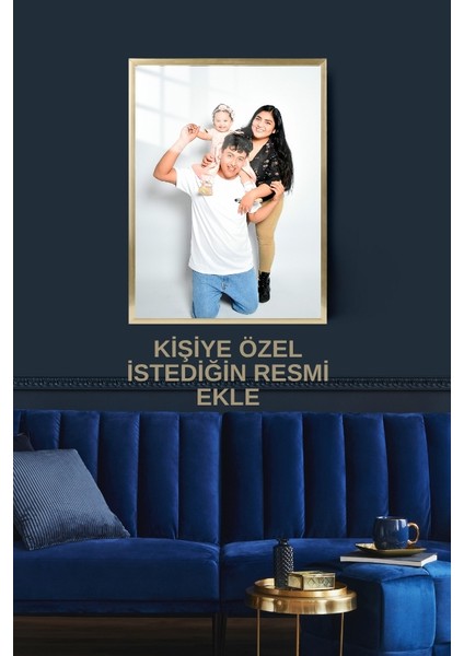 Kişiye Özel Aile Hediye Çerçeveli Metal Poster Tablo
