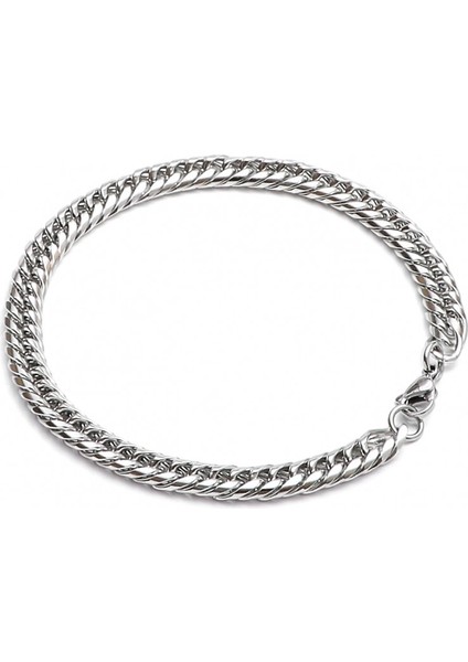 Erkek Burma Yassı Çelik Zincir Bileklik modelleri