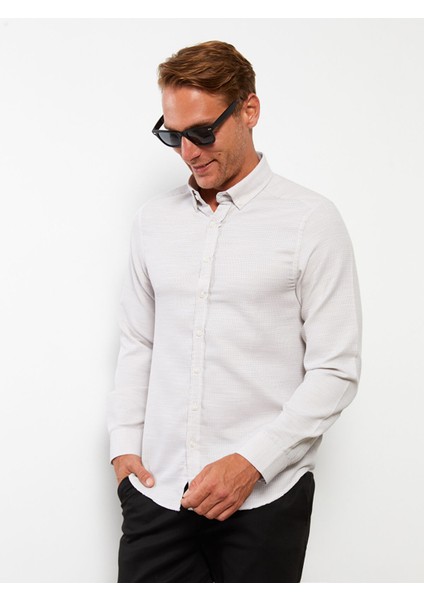 Yeni Sezon Slim Fit Uzun Kollu Poplin Erkek Gömlek fiyatları