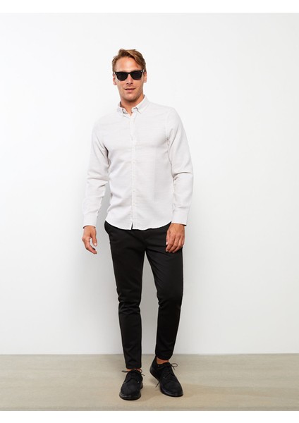 Yeni Sezon Slim Fit Uzun Kollu Poplin Erkek Gömlek modelleri