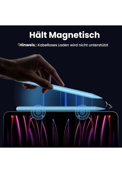 Ipad A16 Air 6/7/8/9/10/11/12. Nesil Avuç Içi Red Palm Rejection Tablet Kalemi Stylus Yazı Çizim Pen modelleri