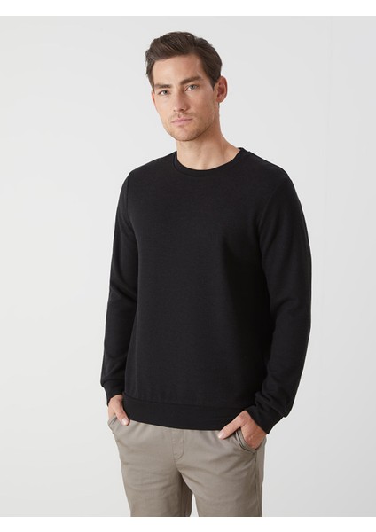 Yeni Sezon Bisiklet Yaka Uzun Kollu Erkek Sweatshirt