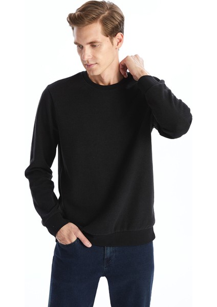 Yeni Sezon Bisiklet Yaka Uzun Kollu Erkek Sweatshirt modelleri