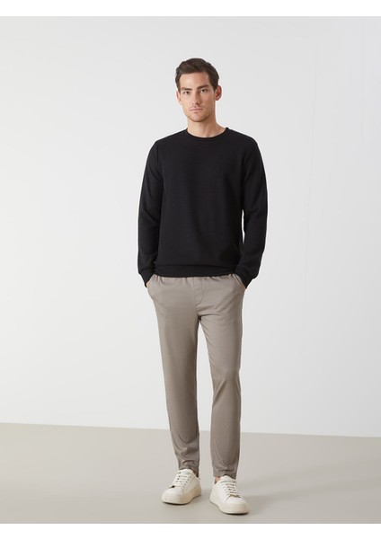 Yeni Sezon Bisiklet Yaka Uzun Kollu Erkek Sweatshirt fırsatları