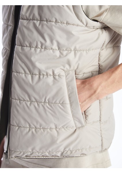 Yeni Sezon Standart Kalıp Dik Yaka Erkek Şişme Yelek fırsatları