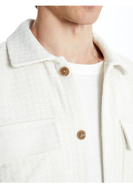 Yeni Sezon Regular Fit Uzun Kollu Erkek Gömlek Ceket modelleri