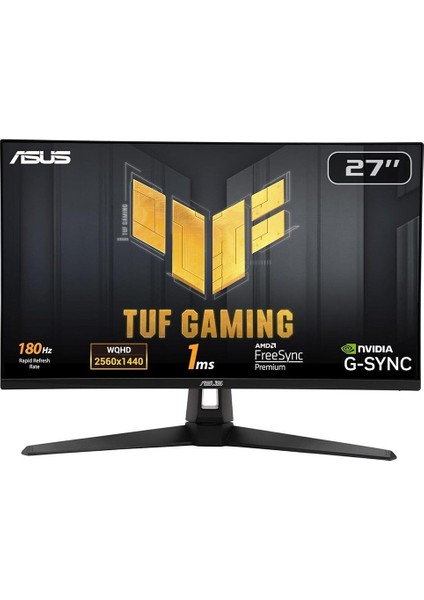 Asus Tuf Gamıng VG27AQ3A 27" 1ms 180Hz 2k 2560X1440 Vga/hdmı Vesa IPS LED Gamıng Monıtor