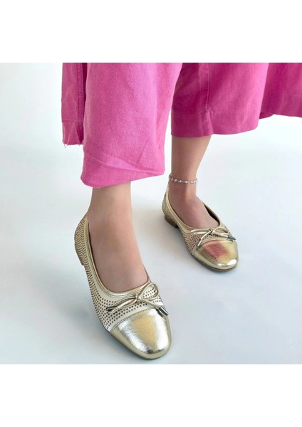 Lvsqvr Etya Gold Cilt Babet Ayakkabı (Numara: 38) fırsatları