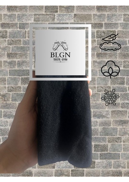 Blgnsock Siyah Kalın Havlu Çorap Kışlıkçorap indirimleri