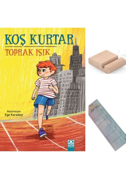 Koş Kurtar / Toprak Işık / 5. ve 6. Sınıf /10-12 Yaş Hikaye + Tablet Tutucu+Takip Ayracı