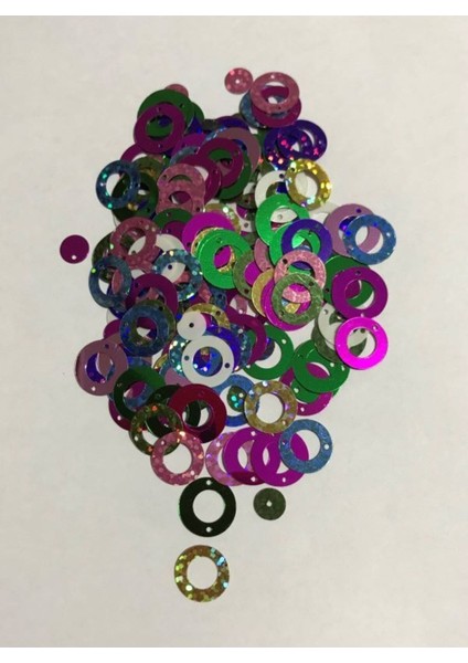 Analı Kızlı CD Havlu,oya,halay Mendili, Abiye ve Çeyiz Işleme Pulu 20GR. Büyük 13MM Küçük 7mm.