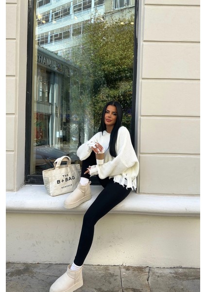 Kalın Yüksek Tabanlı Içi Kürklü Suya Dayanıklı Spor Kısa Kadın Bot Platform Taban fiyatları