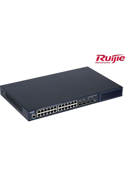 Ruıjıe RG-S2910-24GT4XS-UP-H(V3 24 Port 10/100/1000 4-Port 1G/10G Sfp+ 370 Watt Yonetılebılır Rack Mount Swıtch