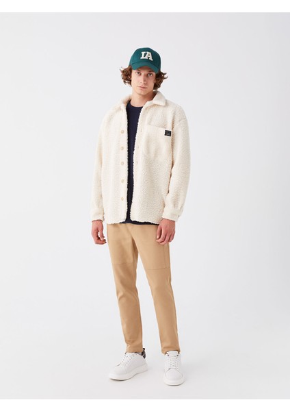 Yeni Sezon Rahat Kalıp Uzun Kollu Pelüş Erkek Gömlek modelleri