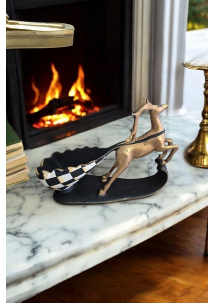 Dekoratif Geyik Şaraplık/biblo