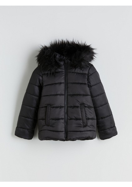 Yeni Sezon Kapüşonlu Kız Çocuk Şişme Mont