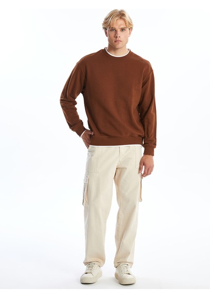 Yeni Sezon Standart Kalıp Gabardin Erkek Kargo Pantolon