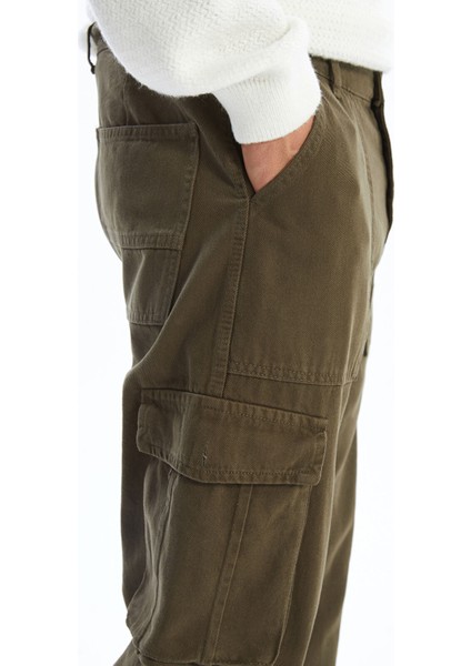 Yeni Sezon Standart Kalıp Gabardin Erkek Kargo Pantolon modelleri