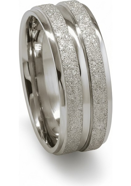 Gümüş Renk Modern Tasarım 316L Kalite Paslanmaz Kadın Çelik Yüzük Alyans - 24 Ölçü fiyatları