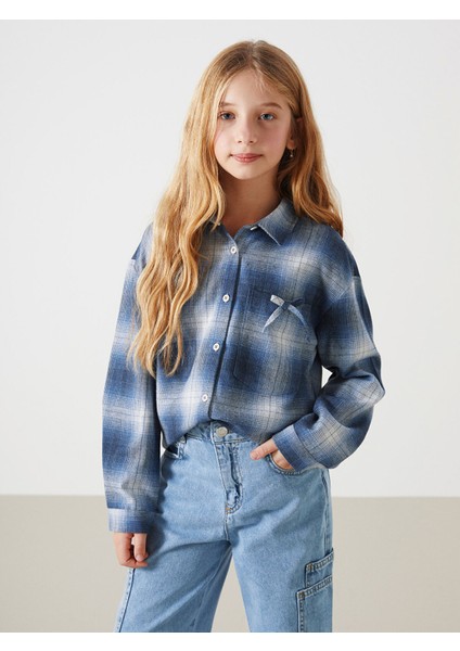 Yeni Sezon Ekose Kız Çocuk Gömlek