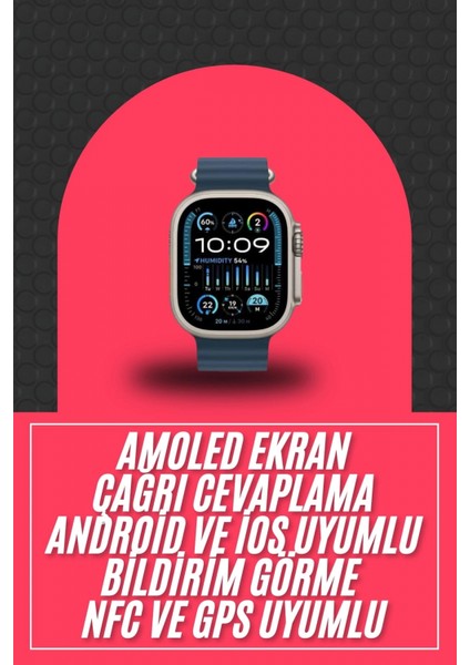 49MM Akıllı Saat Amoled Ekranlı Kadın Erkek Kol Saati Plastik Kordon fiyatları