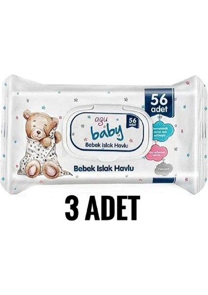 Bebek Islak Havlusu 56 x 3 Paket