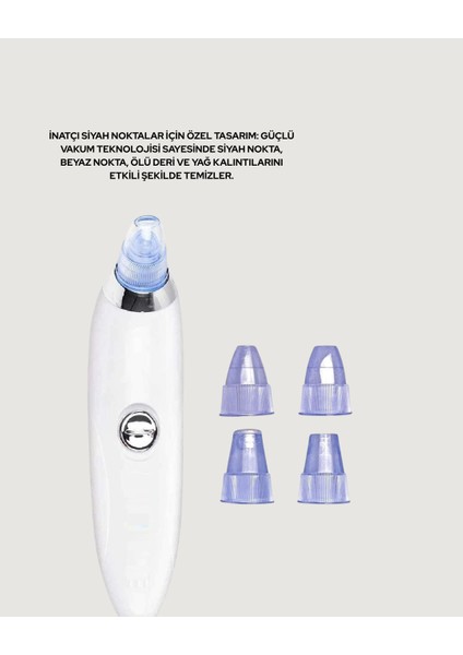 Nrtmsa Vakum Teknolojili Siyah Nokta Temizleyici Cihaz – 4 Farklı Başlık ve Derinlemesine Gözenek Temizliği indirimleri