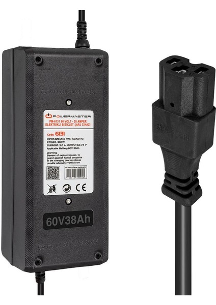 PM-6131 60 Volt - 38 Amper Elektrikli Bisiklet Şarj Cihazı