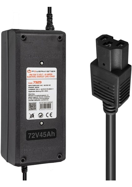 PM-7329 72 Volt - 45 Amper Elektrikli Bisiklet Şarj Cihazı
