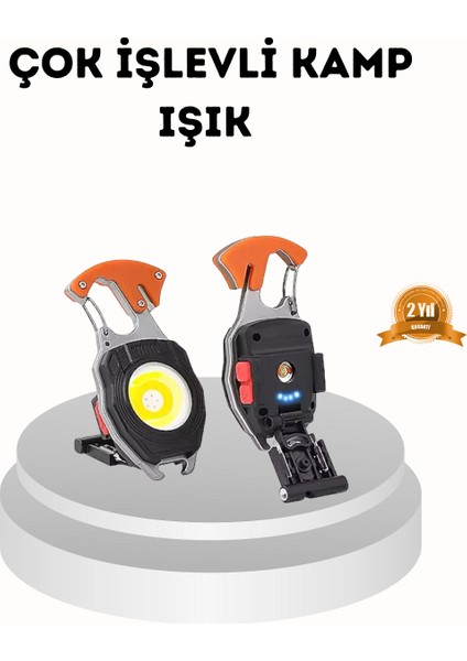 Nrtmsa Şarj Edilebilir Çok Amaçlı Mini Fener – Güvenlik Düdüklü, Kompakt ve Hafif Tasarım