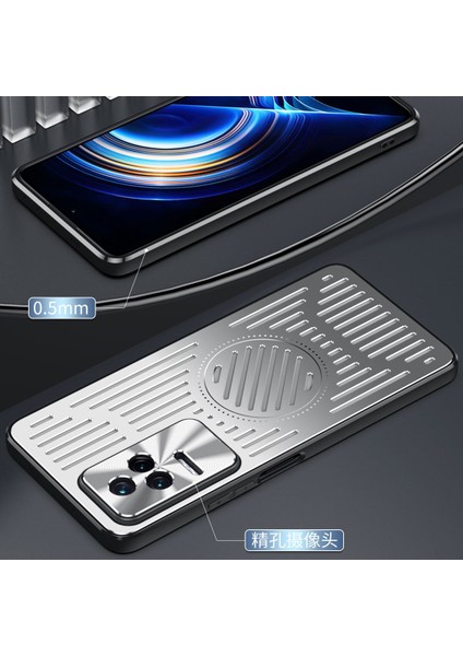 Xiaomi Redmi K50 Pro Kılıfı, Manyetik Metal Isı Dağıtıcı Koruyucu Kılıf-Siyah (Yurt Dışından) modelleri
