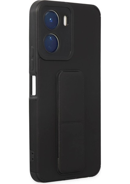 Vivo Y16 Kılıf Mega Standlı Silikon - Siyah fiyatları