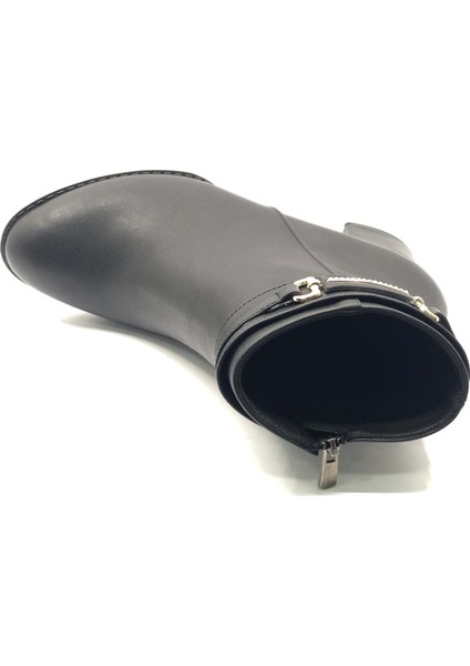 Feles Yanı Ince Taş Tokalı Klasik Topuklu Kadın Bot indirimleri