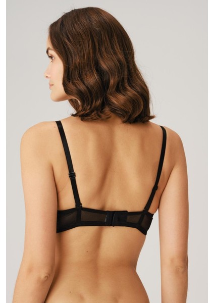 Balenli Desteksiz Dolgusuz Askıları Çıkabilen Yaka Detaylı T-Shirt Sütyeni fiyatları