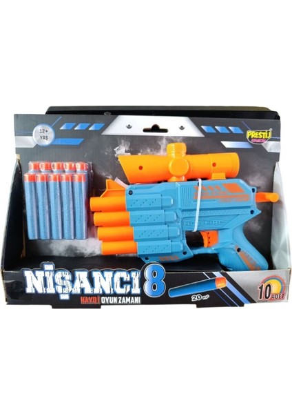 Prestij Oyuncak 4 Ağızlı Dart Atıcı Silah FAB.5757