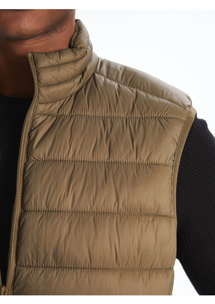 Yeni Sezon Standart Kalıp Dik Yaka Erkek Şişme Yelek fırsatları