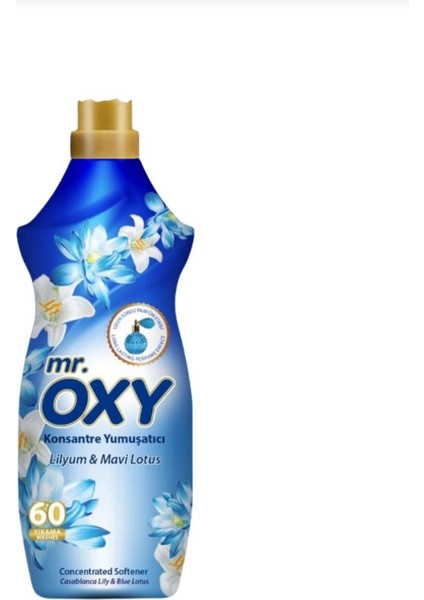 Mr. Oxy Konsantre Yumuşatıcı Lilyum & Mavi Lotus 1440 ml ( 60 Yıkama )