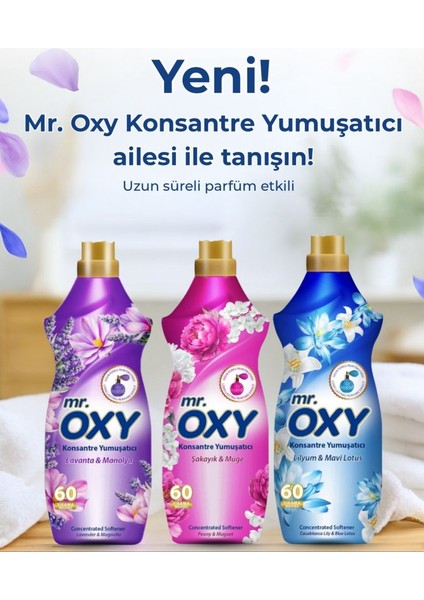 Mr. Oxy Konsantre Yumuşatıcı Lilyum & Mavi Lotus 1440 ml ( 60 Yıkama ) fiyatları